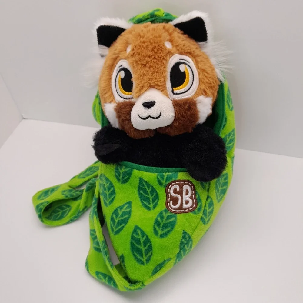 Fiesta Swaddle Babies Red Panda Plush 9.5